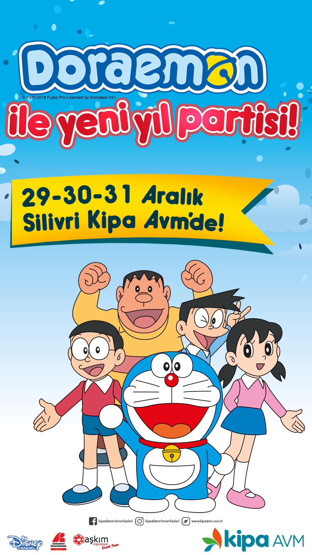 Doraemon İle Yeni Yıl Partisi Kipa  Avm'de