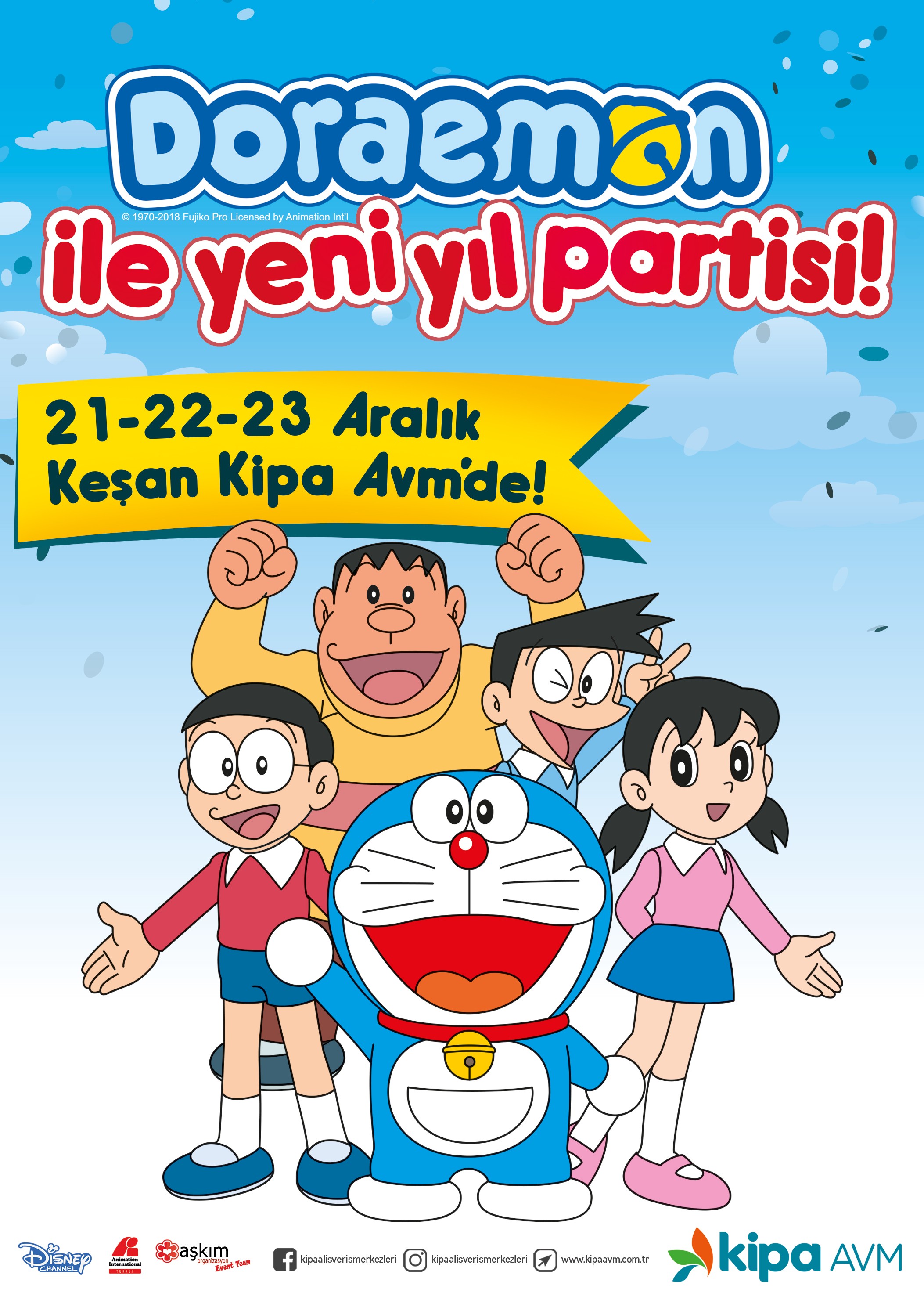 Doraemon İle Yeni Yıl Partisi Kipa  Avm'de