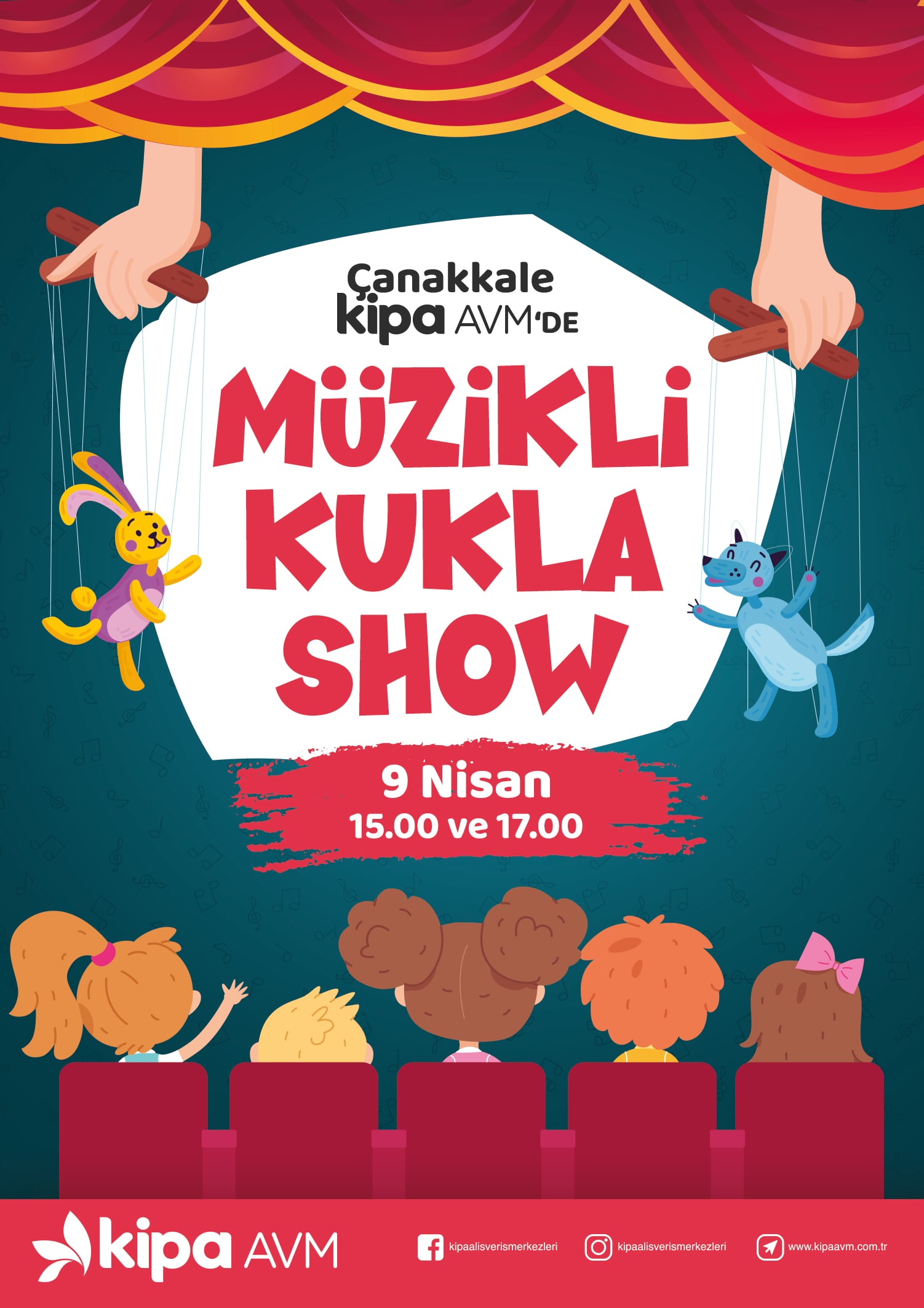 Müzikli Kukla Show Çanakkale Kipa AVM'de!