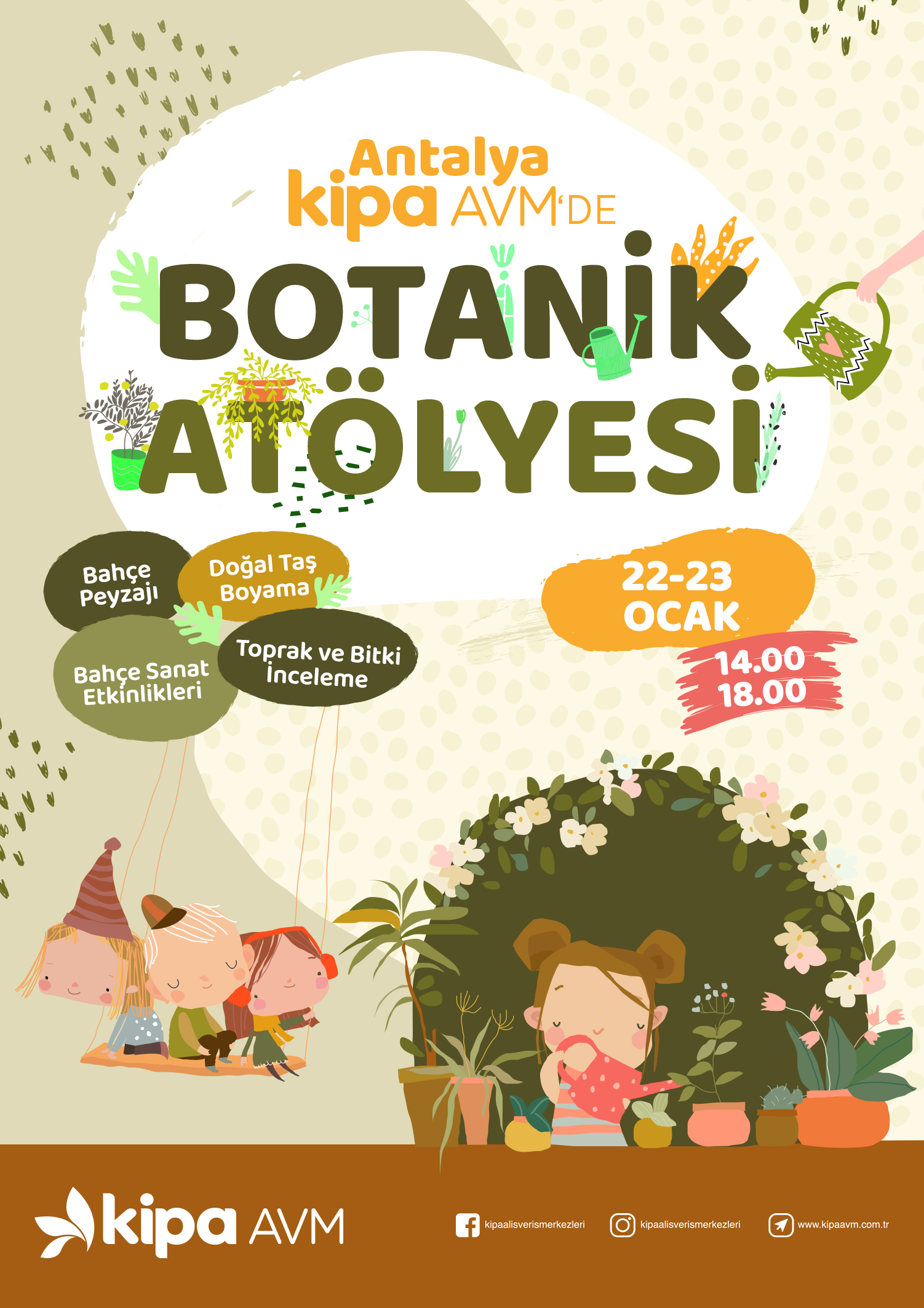 Antalya Kipa AVM'de Botanik Atölyesi!
