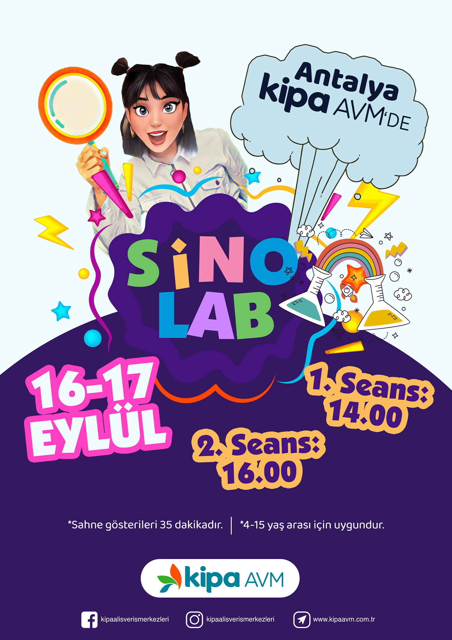 Antalya Kipa AVM'de Sino Lab Deney Oyunları!