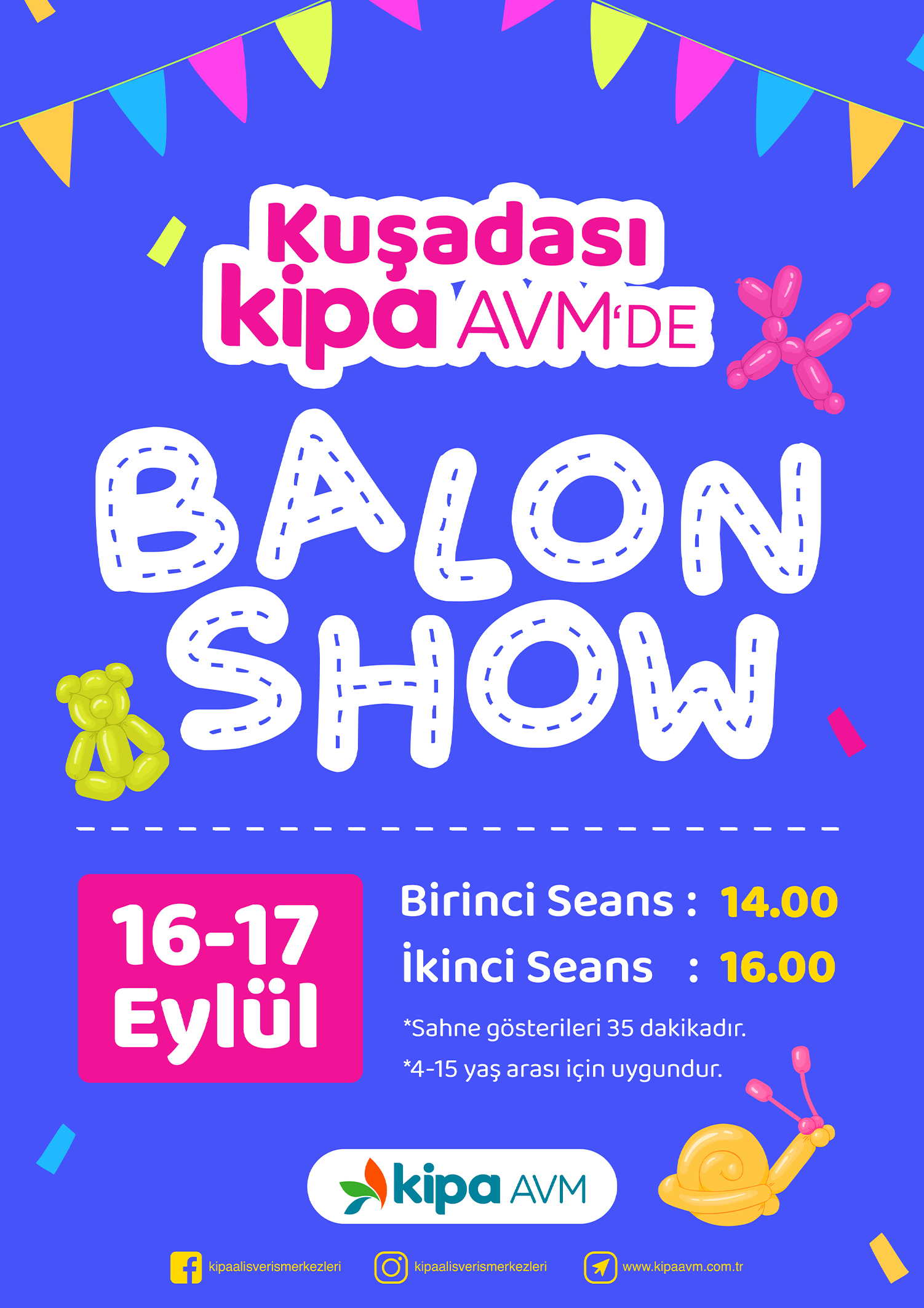 Kuşadası Kipa AVM'de Balon Show Etkinliği!