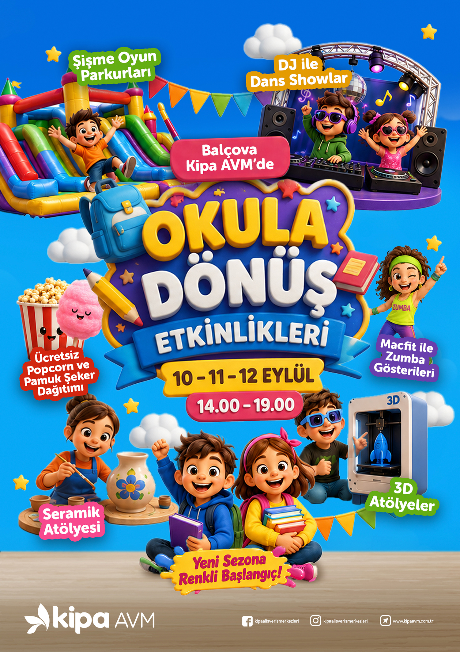 Bal&ccedil;ova Kipa AVM'de Okula D&ouml;n&uuml;ş Etkinlikleri!