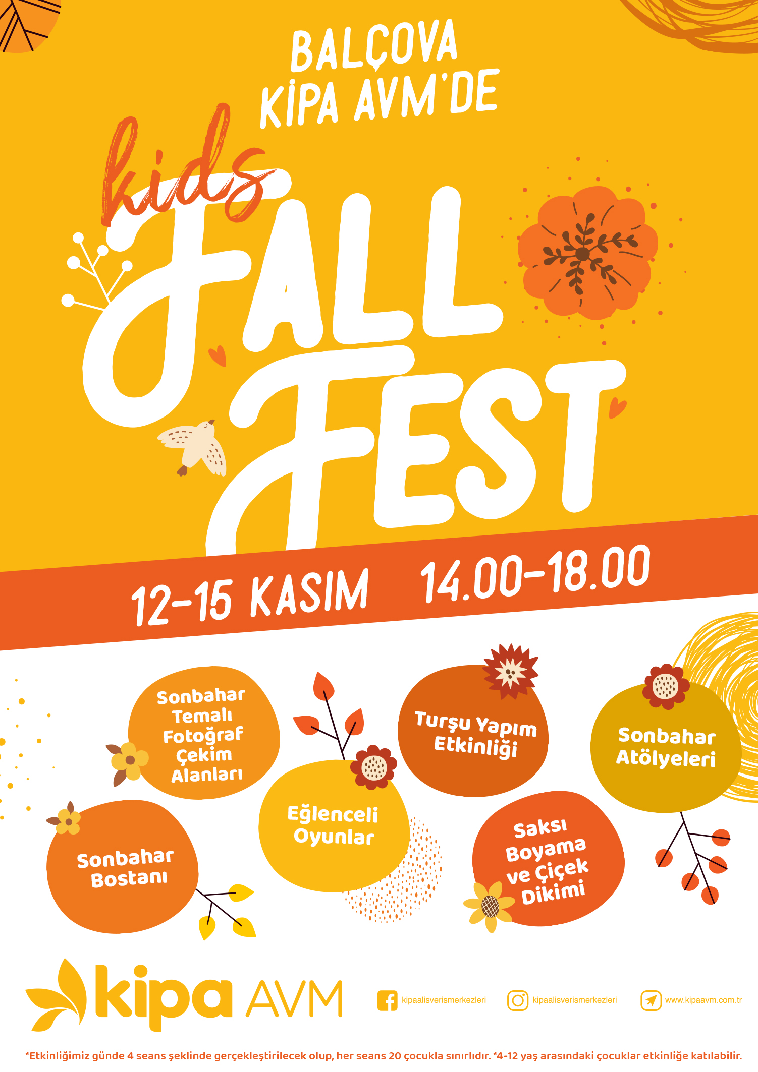 Balçova Kipa AVM'de Kids Fall Fest Etkinliği!